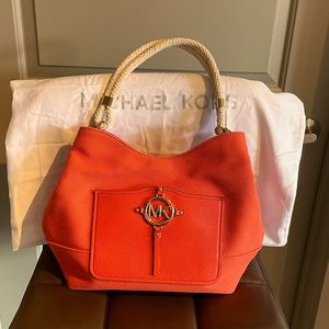 Orange Michael Kors shoulder bag